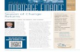 Season of Change in this issue… - CMBA | California ... · CALIFORNIA MORTGAGE FINANCE NEWS 1 CALIFORNIA ... download the new CMBA EVENT APP! ... organization has weathered wars,