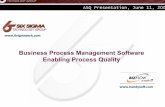 Business Process Management Software Enabling …asq0511.org/Presentations/200306/200306_BPM_for_Quality3.pdfBusiness Process Management Software Enabling Process Quality ... BPM Uses