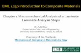 Chapter 4 Macromechanical Analysis of a Laminatekaw/class/composites/ppt/Chapter4_04_analysis... · Chapter 4 Macromechanical Analysis of a Laminate . Laminate Analysis Steps . Dr.
