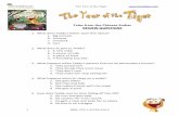 Tales from the Chinese Zodiac REVIEW QUESTIONS Year of the Tiger 1 ISBN: 978‐1‐59702‐020‐6 Tales from the Chinese Zodiac REVIEW QUESTIONS 1. What does Teddy’s father warn