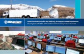 Intercom Solutions for the Military, Aerospace and Government · Use of United States Department of Defense (DoD) imagery in this brochure does not constitute or imply DoD endorsement.