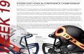 STORM HOST IOWA IN CONFERENCE CHAMPIONSHIP …siouxfallsstorm.com/images/files/2017_Game_Notes_Week_19.pdf · STORM HOST IOWA IN CONFERENCE CHAMPIONSHIP ... the team is looking to