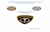CHEROKEE COUNTY SCHOOL POLICEcherokeek12.net/wp-content/uploads/2015/11/2015-16-Annual-Status... · CHEROKEE COUNTY SCHOOL DISTRICT ... Ace Academy PFC Elizabeth Buffkin ... Teasley