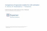 Comparison of regression models for LGD estimation A ... · Comparison of regression models for LGD ... Linear Regression Models Simple Linear ... T. - Presentation - Comparison of
