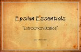 Epsilon Essentials - alchimiaweb.com · Checklist…Do you have? -Your Equipment and Tools? You need stainless steel bowls (multiples of each size), stainless steel produce washing
