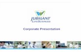 Corporate Presentation - jubl.com · Corporate Presentation 0 ... master franchise of ... • Investment in R&D for new ...