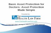 Basic Asset Protection for Doctors: Asset Protection Made ... Asset Protection for... · • Administrative fines of up to $5,000 per day ... • Code 15 or adverse incident report