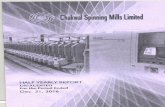 Chakwal Spinning Mills Limitedchakwalspinningmills.com/Half Year Reports/CSML H2016.pdfPage 3 Chakwal Spinning Mills Limited Half Yearly Report Dec. 31, 2016 DIRECTORS’ REPORT TO