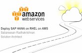 Deploy SAP HANA on RHEL on AWS - redhat.com …Deploy SAP HANA on RHEL on AWS ... Rapid provisioning from pre-built OS and SAP images ! Pay by the hour - No up-front cost or long-term