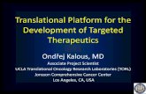Translational platform for development of targeted ...oncologypro.esmo.org/content/download/61720/1134852/file/Kalous.pdftarget of p53 Kalous et al ... Translational platform for development