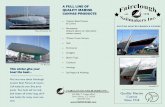 A FULL LINE OF QUALITY MARINE CANVAS … Price Sheets/Fairclough Winter Cover...A FULL LINE OF QUALITY MARINE CANVAS PRODUCTS Custom Boat Frames & Covers Boomtents (Inquire about our