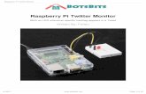 Raspberry Pi Twitter Monitor - Amazon Web Services · can also sign up if you don’t have a Twitter account). ... It will have been deleted by the time you read this, ... flashed