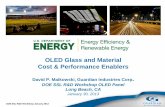 OLED Glass and Material Cost & Performance Enablersapps1.eere.energy.gov/buildings/publications/pdfs/ssl/maikowski...OLED Glass and Material Cost & Performance ... (% of BOM) 2. Developing
