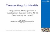 Programme Management & Application Support in the … · NHS Connecting for Health is delivering the National Programme for Information Technology Connecting for Health Programme