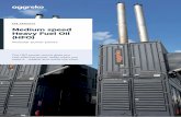 Medium speed Heavy Fuel Oil (HFO) - Aggreko POWER PLANTS. With our fast track HFO plant you get quick and reliable power for any contract duration while permanent infrastructure is