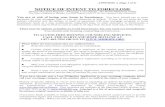NOTICE OF INTENT TO FORECLOSE - Maryland … A (Page 1 of 3) NOTICE OF INTENT TO FORECLOSE [Owner-Occupied Property - Mortgage Loan Default - No Prefile Mediation Offer] This Notice