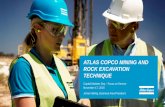 ATLAS COPCO MINING AND ROCK EXCAVATION … hammer Down-the-hole Rotary Raise boring Fixed cutter bits Handheld Exploration Geotechnical drilling Ground support. BUSINESS CONCEPT –ROCK