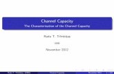 Channel Capacity - Babeș-Bolyai Universitymath.ubbcluj.ro/~tradu/TI/coverch7.pdf · OutlineI 1 Channel Capacity Introduction Discrete Channels 2 Examples of Channel Capacity Noiseless