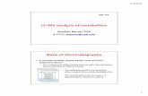 LC‐MS analysis of metabolites 724 01-22-16.pdfAgilent handbook of LC The pressure equation As the particle diameter is decreased by a factor of two, the ... Primer for selecting