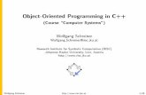 Object-Oriented Programming in C++ - JKU · Object-Oriented Programming in C++ (Course “Computer Systems”) Wolfgang Schreiner Wolfgang.Schreiner@risc.jku.at ResearchInstitute