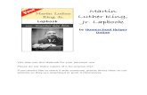 Martin Luther King, Jr. Lapbook - Homeschool Helper Onlinehomeschoolhelperonline.com/PDFs/lapbooks/martin_luther_king.pdf · If You Lived at the Time of Martin Luther King by Ellen