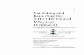 Validating and Reporting the 2017 UDS Clinical Measures ... · 2017 UDS Clinical Measures (Version 1 ... the BridgeIt Annual Clinical Report Set ... The UDS report runs without the