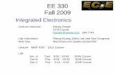 EE 330 Fall 2009 - Iowa State Universityclass.ece.iastate.edu/ee330/lectures/EE 330 Lect 1 Spring...Fundamentals of Microelectronics by B. Razavi, Wiley, 2008 CMOS Circuit Design,