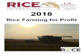 2018 Rice Farming for Profit - uaex.edu Farming for Profit January 2018. 2 Conventional Long Grain Varieties Conventional ... (i.e. cropping system, cash flow, field reclamation, etc.)