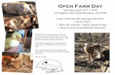 open farm day 2016 - Cloud Object Storage | Store & … Farm Day Saturday, April 22nd 2-5PM 129 Alphano Rd. Great Meadows, NJ 07838 Come celebrate the Spring at the farm! •Farm Tours