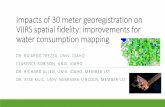 Impacts of 30 meter georegistration on VIIRS spatial ... · Impacts of 30 meter georegistration on VIIRS spatial fidelity: improvements for water consumption mapping ... Good similarity