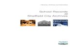 School records at Sheffield City Archives Governors’ Records 1977-1990 Acc. 2005/6 Admission Registers 1947-2003 Arbourthorne Central Junior Eastern Avenue Opened: 1937 CA724/P7/1-3