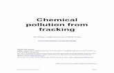 Chemical Pollution from Fracking - CHEM Trustchemtrust.org/...chemical-pollution-from-fracking-june2015.pdf · Chemical pollution from fracking Page 1 Chemical ... Indicative list
