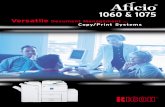 1060 & 1075 - OR COPY - servis fotokopir aparata i stampaca, …orcopy.co.rs/Aficio1060-75.pdf ·  · 2013-09-14The Aficio 1060 & 1075 support Ricoh’s RPCS™ (Refined Print Command
