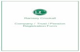 Ramsey Crookall Company / Trust /Pension Registration …€¦ ·  · 2017-06-27Company / Trust /Pension RegistrationForm ... Place and date of incorporation / formation /creation