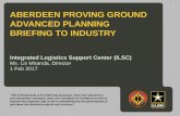 ABERDEEN PROVING GROUND ADVANCED PLANNING BRIEFING tob. 3.013 - CEC2017-02-10aberdeen proving ground advanced planning ... aberdeen proving ground advanced planning briefing to industry.