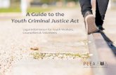 A Guide to the Youth Criminal Justice Act - Public Legal …docs.plea.org/pdf/AGuidetotheYouthCriminalJusticeA… ·  · 2016-03-04A Guide to the Youth Criminal Justice Act: Legal