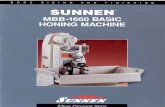 Cover - Sunnen Products Company | Honing Machines many cases, it's now practical and economical to cut out grinding or boring and go right to the hone with the rough pieces. You size