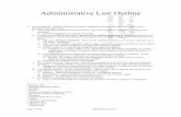 Administrative Law Outline - Casecase.tm/Lawschool/admin.pdf · Page 1 of 30 Administrative Law You got this outline off of Administrative Law Outline 1) Non-delegation: agencies