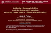 Addiction Research Ethics and the Belmont Principles · Addiction Research Ethics and the Belmont Principles: ... Addiction research ethics and the Belmont principles: Do ... Scientific