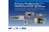 Quick selector reference guide - Eatonpub/@electrical/... · Quick selector reference guide Frequently used distribution and control products available ... Single-phase manual starter
