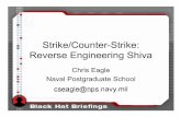 Strike/Counter-Strike: Reverse Engineering Shiva · Strike/Counter-Strike: Reverse Engineering Shiva Chris Eagle Naval Postgraduate School