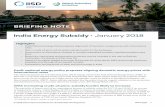 India Energy Subsidy January 2018 the government’s ongoing flagship energy schemes, Pradhan Mantri Ujjwala Yojana (PMUY) and Saubhagya, set to meet their targets of at least 95 per