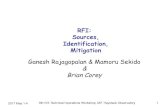 RFI: Sources, Identification, Mitigation - MIT … Sources, Identification, Mitigation Ganesh Rajagopalan & Mamoru Sekido & Brian Corey 2017 May 1-4 9th IVS Technical Operations Workshop,