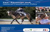 Para - Equestrian 2016 - British Dressage North...NCP may at its sole discretion determine that a second opinion is required and direct that Stage 3 of the classification as listed