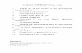 SOURCES OF INTERNATIONAL LAW - utlepo.it.da.ut.ee/~yana/ilsources.pdf · SOURCES OF INTERNATIONAL LAW 1. Article 38 of the Statute of the International Court of Justice 2. International