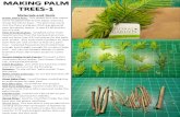 making Palm Trees-1 - Mon Legionnaire - The · MAKING PALM TREES-1 Materials and Tools ... Palm Fronds: I cut each individual palm frond from ... MAKING PALM TREES-2