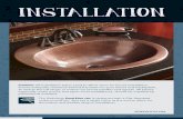 Sinkology Kitchen and Bath Copper Sink Installation Guide · Acquire tools and accessories needed for installation. ... Sinkology Kitchen and Bath Copper Sink Installation Guide Author: