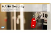 HANA Security - sapevent.ch · yFor logon, users must exist in the identity store of the SAP HANA database ... yPackageprivileges: Authorize access in the repository (modeling environment)