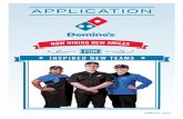 APPLICATION - Domino's Home Page - Domino's … for Employment with a Domino’s Pizza Franchisee (“Company”) Name: _____ FirstMiddle Last Address: _____ Street City State Zip