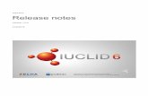 IUCLID 6 Release notes - Europa · 2.1.5. BPR (version 2.6) ... In some cases a problem with the import of IUCLID 5.6 dossiers has been ... IUCLID 6 Release notes – 1.0.2